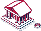 Home with dollar coin icon